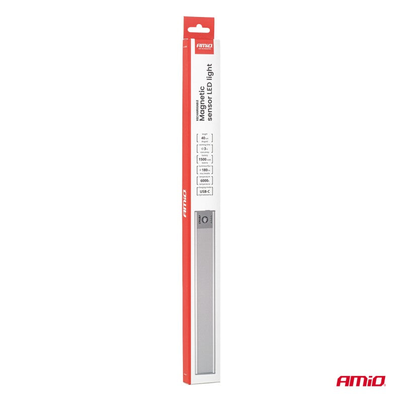 Lampă LED reîncărcabilă cu senzor magnetic 2W 1500mAh AMIO-04894