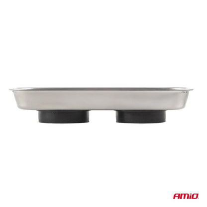 Tavă magnetică din oțel inoxidabil 150x65x27mm AMIO-04917