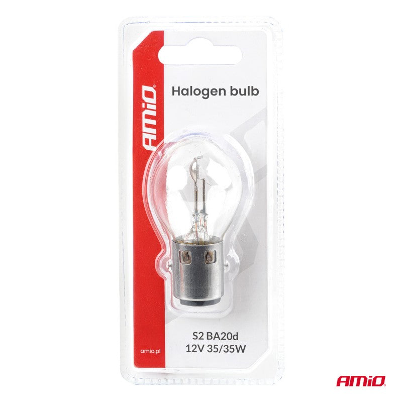 Bec cu halogen S2 12V 35/35W BA20d blister AMIO-04919