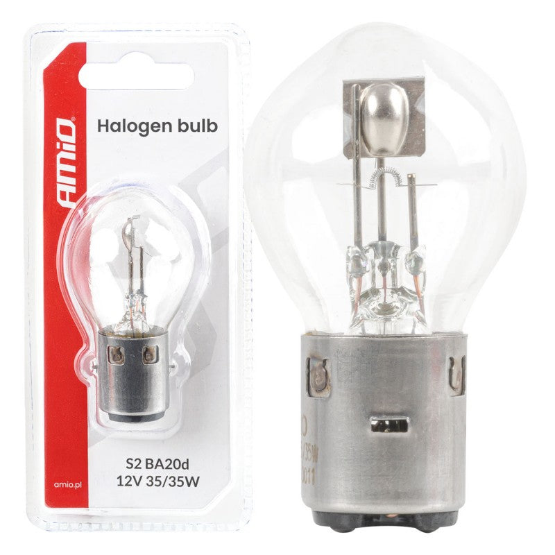 Bec cu halogen S2 12V 35/35W BA20d blister AMIO-04919