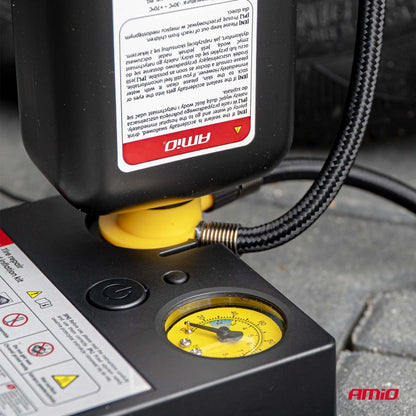 Kit de reparare și umflare anvelope 19 mm centimetru cilindru 12V AMIO-04929