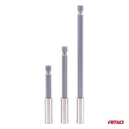Set de suporturi pentru biți 3 bucăți 1/4" AMIO-04934