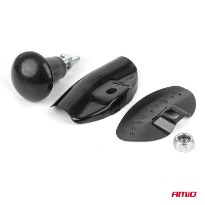 Manetă volan sferică dreaptă, neagră, AMIO-04974