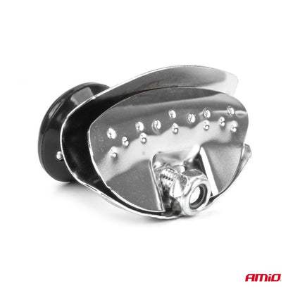 Mâner volan sferic drept, argintiu, AMIO-04975