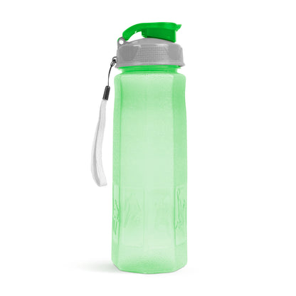 Sticlă sport - plastic, transparent - 800 ml - 3 culori