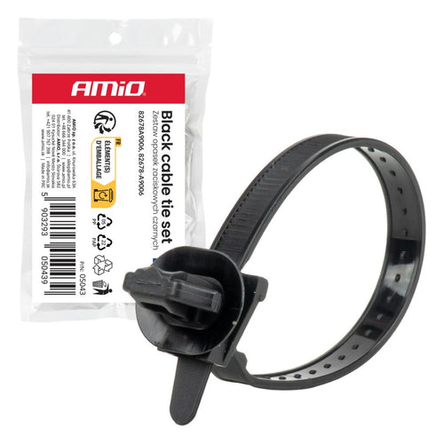 Set de fasete negre 10 buc AMIO-05043