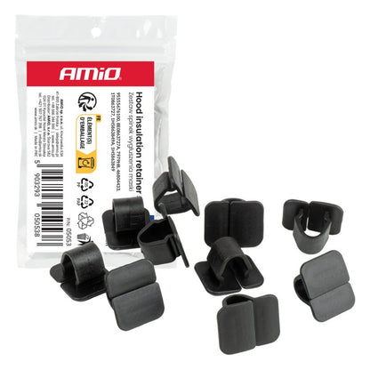 Set cleme fonoabsorbante pentru hotă 20 x 14 mm 16 mm 10 buc AMIO-05053