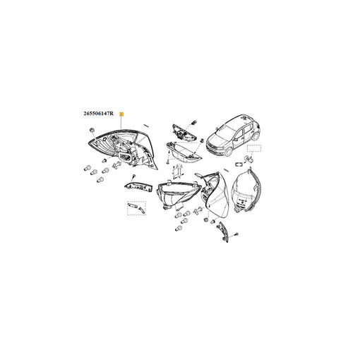 LAMPA SPATE DR SANDERO II FACELIFT