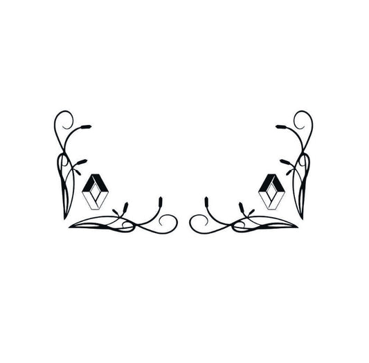 Sticker SET GEAMURI LATERALE RENAULT 30x30 cm, Creative Rey®