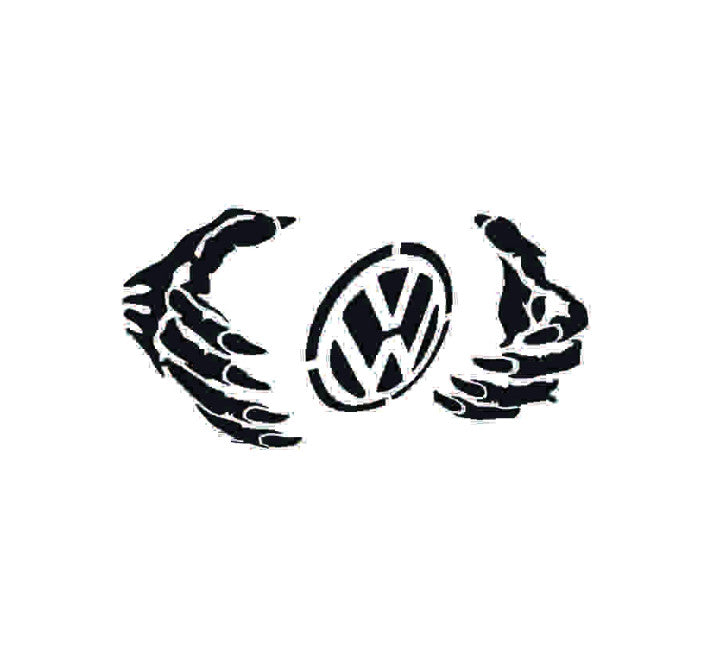 Sticker Hand Volkswagen 17x8 cm, Creative Rey®