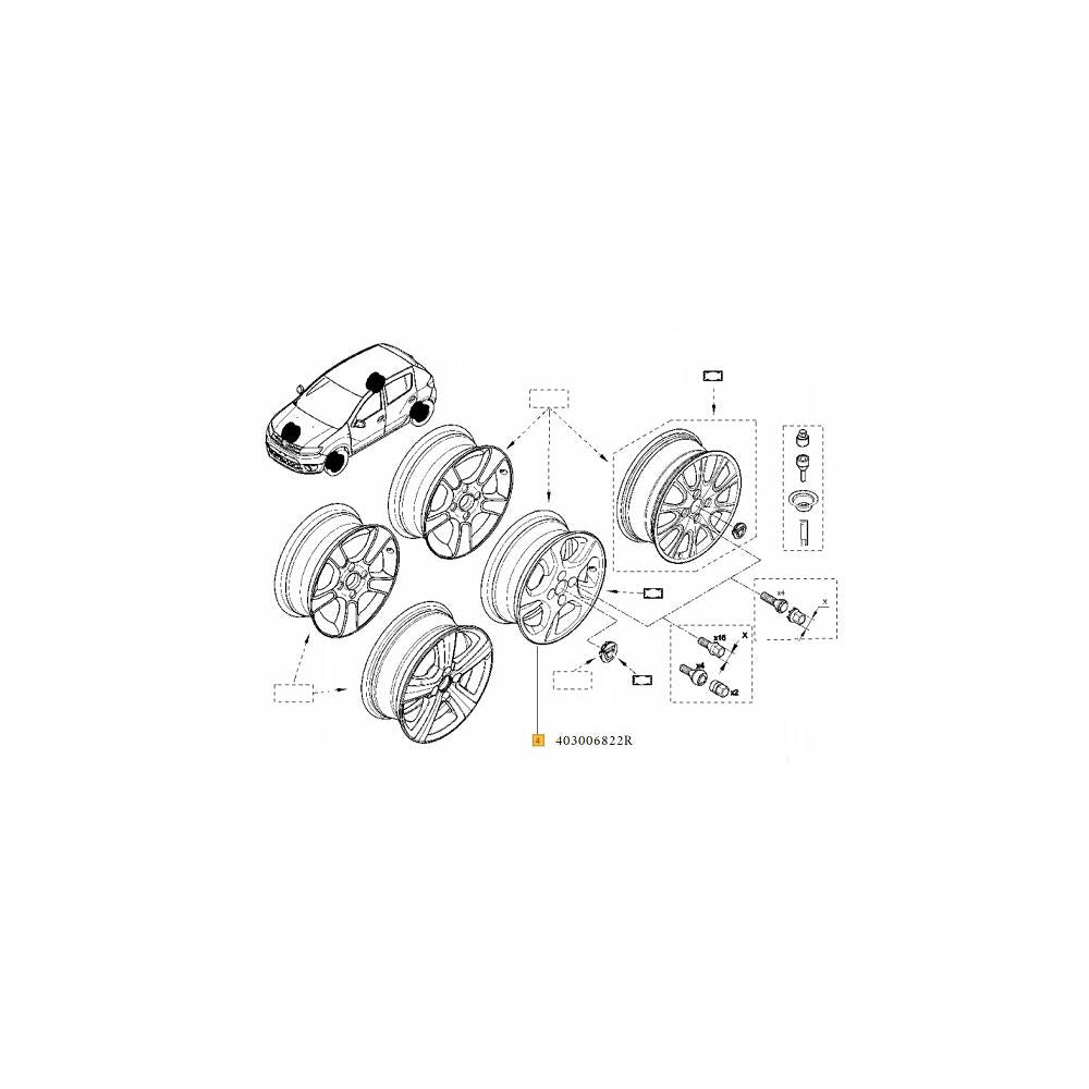 JANTA ALIAJ 15'' 6Jx15 4x100 ET40 LODGY/DOKKER/VAN