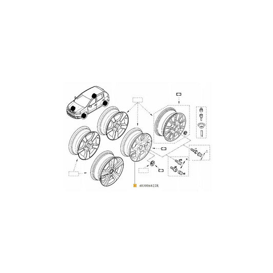 JANTA ALIAJ 15'' 6Jx15 4x100 ET40 LODGY/DOKKER/VAN