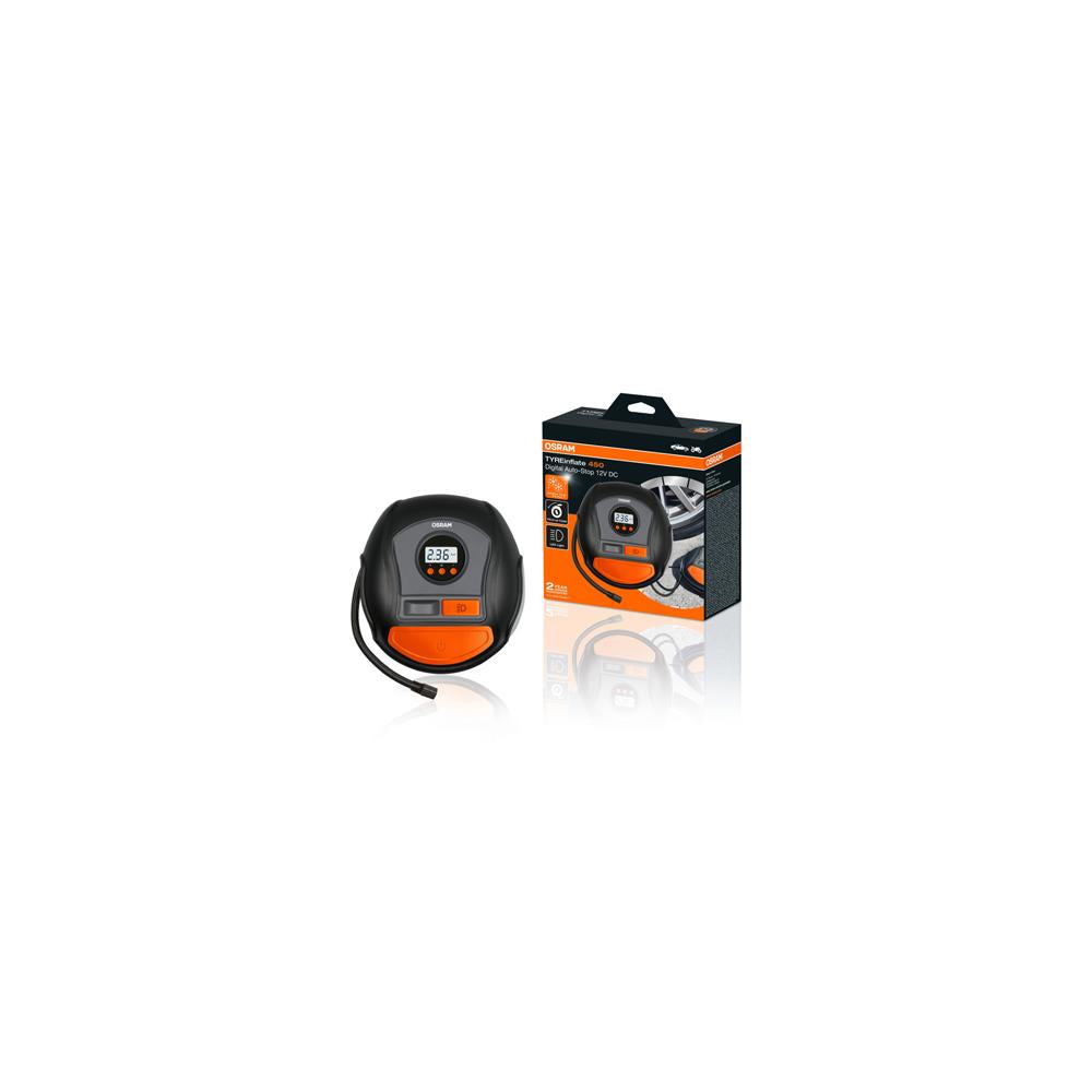 COMPRESOR AUTO 12V 120 W CU AFISAJ DIGITAL TYREINFLATE 450 OSRAM