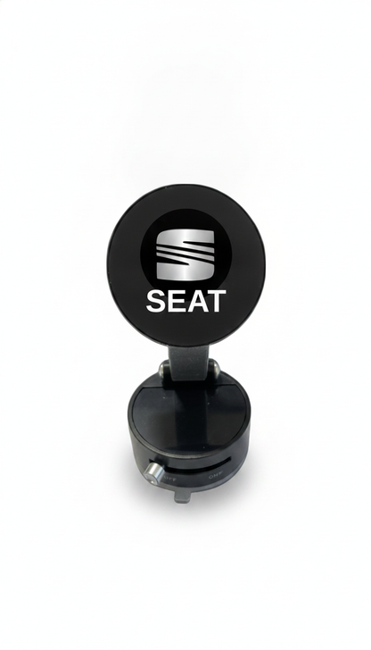 Suport Magnetic Negru cu Ventuza si Brat Reglabil Pentru Seat