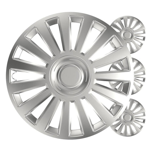 Capace roți auto set 4 buc., argintii luxoase, 13" inch, COLOR BOX