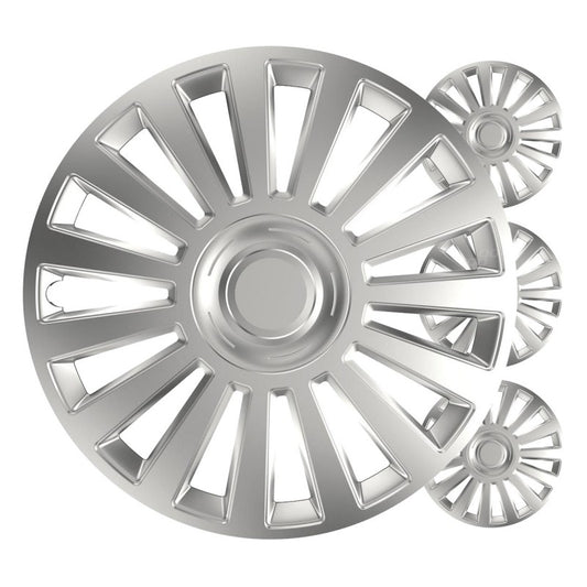 Capace roți auto set 4 buc., argintii luxoase, 13" inch, COLOR BOX