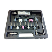 TRUSA DE 16 PIESE CU POLIZOR DREPT PNEUMATIC JBM