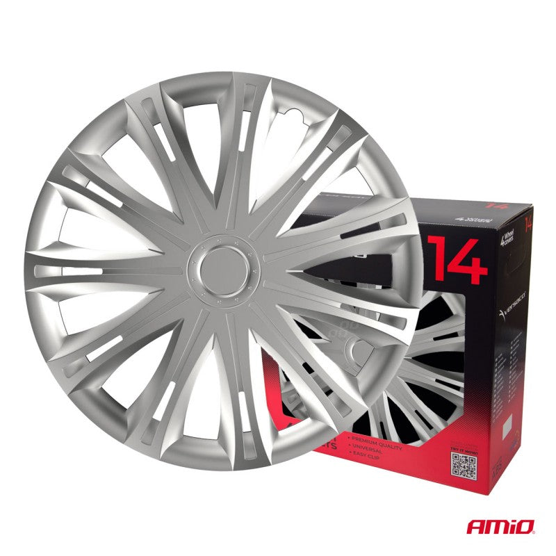 Set 4 Capace roti ,Spark Silver 14" inch
