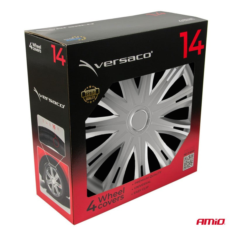 Set 4 Capace roti ,Spark Silver 14" inch