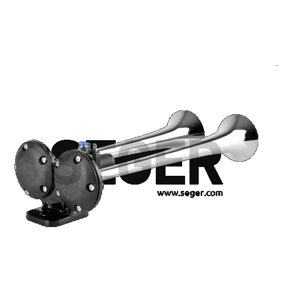 CLAXON CROM CAMION CU DOUA GOARNE 24V 1A