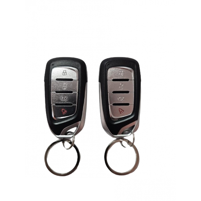 Alarma auto cu inchidere centralizata, 2 telecomenzi cu 4 butoane EG-D39
