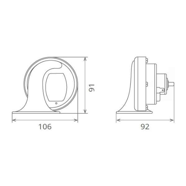 CLAXON ELECTROMAGNETIC 12V 6A TON INALT