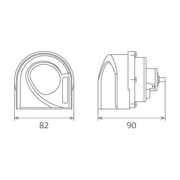CLAXON ELECTROMAGNETIC 12V 6A TON INALT