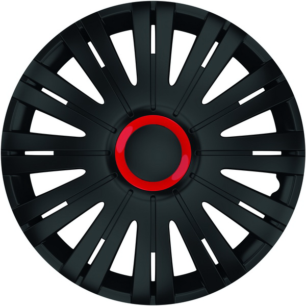 SET CAPACE ROTI 15` NEGRE CU INEL ROSU ACTIVE