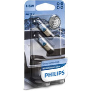 SET 2 BECURI 12V H6W BAX9S (blister) WHITE VISION ULTRA PHILIPS