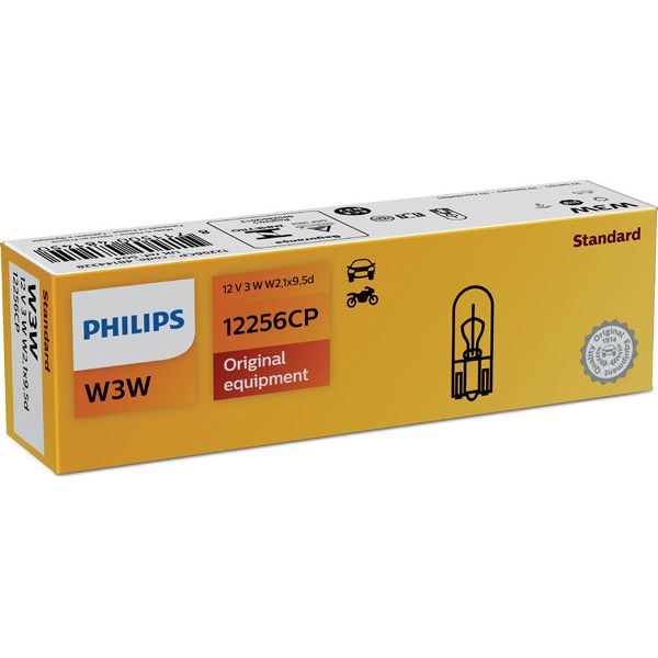 BEC FARA SOCLU W3W 12V SET 10 buc PHILIPS