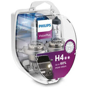 SET 2 BECURI FAR H4 P43t 60/55W 12V VISION PLUS PHILIPS