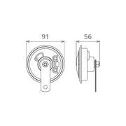 CLAXON ELECTROMAGNETIC 12V 5A TON JOS