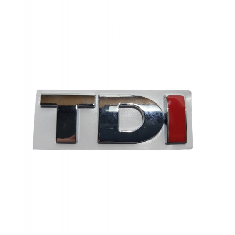 Emblema Sticker, VW TDI, cu I rosu