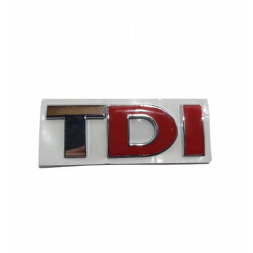 Emblema Sticker, VW TDI, cu D, I rosu