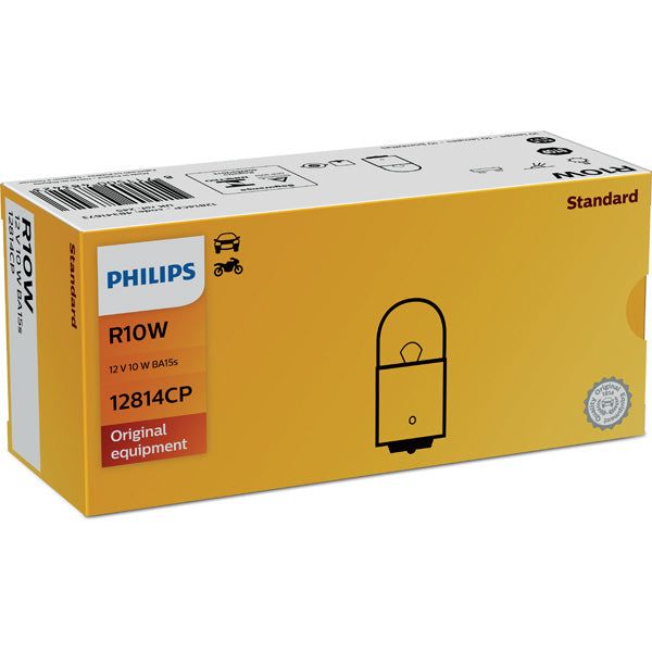 BEC AUXILIAR R10W 12V SET 10 buc PHILIPS