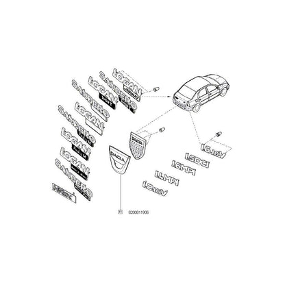 EMBLEMA SPATE DACIA
