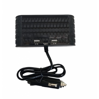 Încărcător Auto Olesson 120W cu 4 Ieșiri, 2 Porturi USB și Port Tip C