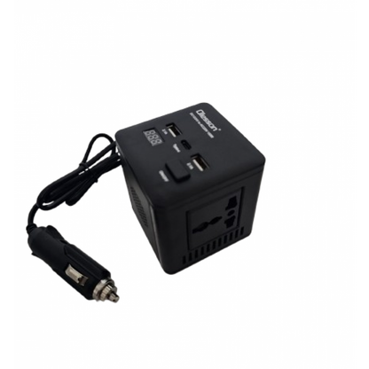 Invertor auto Olesson 150W cu Design Pătrat și Display Inteligent