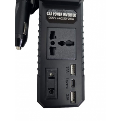 Invertor Auto Olesson 200W Inteligent cu Încărcare Rapidă și Protecții Multiple