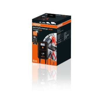 AUTÓ EGYENIRÁNYÍTÓ AKKUMULÁTOR TÖLTŐ 908 OSRAM 8A 12V/24V