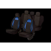 SET HUSE SCAUN RACING NEGRU - ALBASTRU