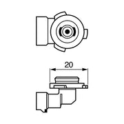 BEC 12V H10 42W PURE LIGHT BOSCH