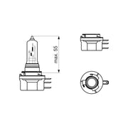 BEC 12V H15 15W / 55W PURE LIGHT BOSCH