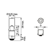 BEC 12V H6W 6W PURE LIGHT SET 10 BUC BOSCH