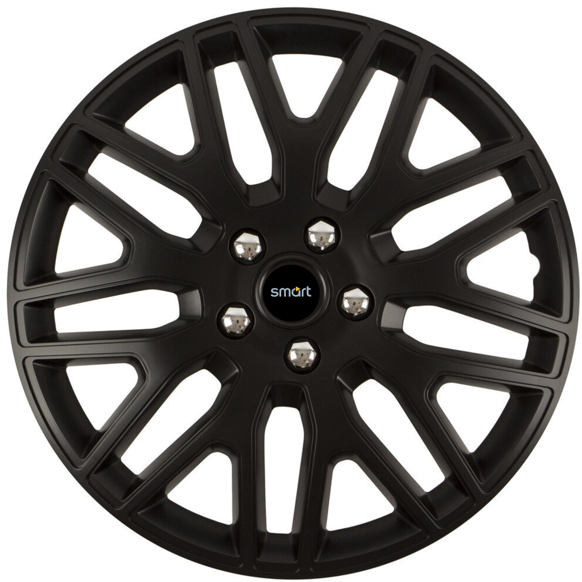 Set 4 Capace Roti 14 inchi (R14) Dakar Negru, Compatibile Cu Smart