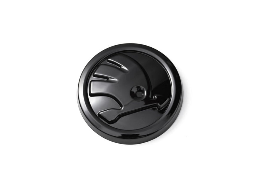 Emblema Skoda capota sau portbagaj 90mm NEAGRA