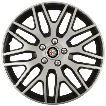 Set 4 Capace Roti 15 inchi (R15) Dakar Gri-Negru, Compatibile Cu Alfa Romeo