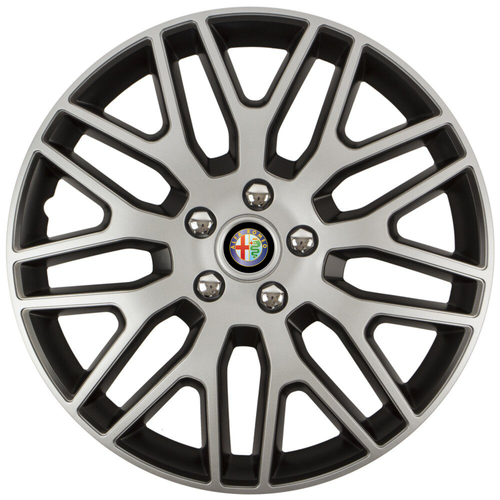 Set 4 Capace Roti 15 inchi (R15) Dakar Gri-Negru, Compatibile Cu Alfa Romeo