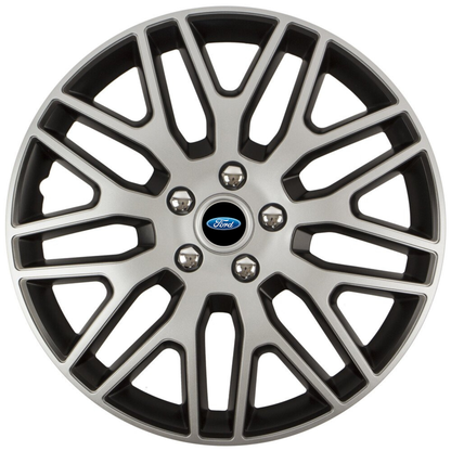 Set 4 Capace Roti 15 inchi (R15) Dakar Gri-Negru, Compatibile Cu Ford