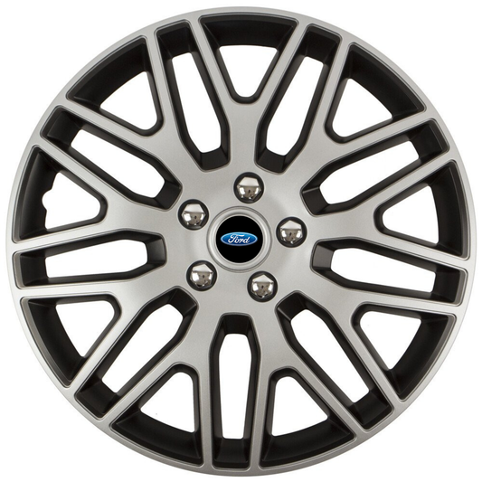 Set 4 Capace Roti 15 inchi (R15) Dakar Gri-Negru, Compatibile Cu Ford